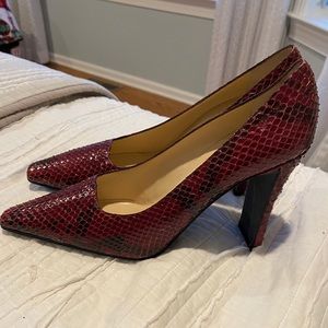 Chanel Burgundy Pumps